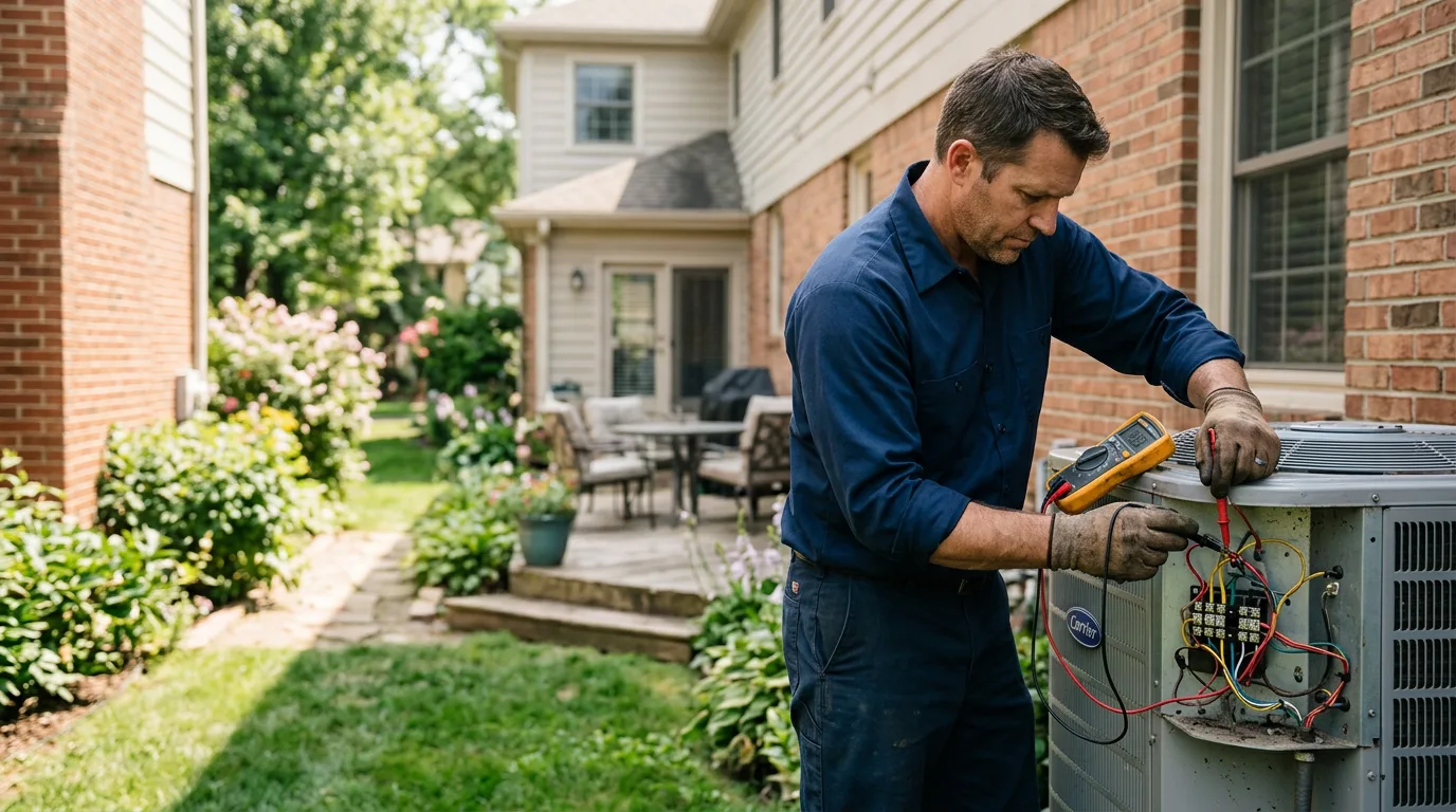 HVAC technician working near Easley, SC